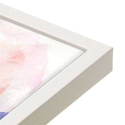 [Color:Opaque White], Picture of art in a Opaque White frame at an angle