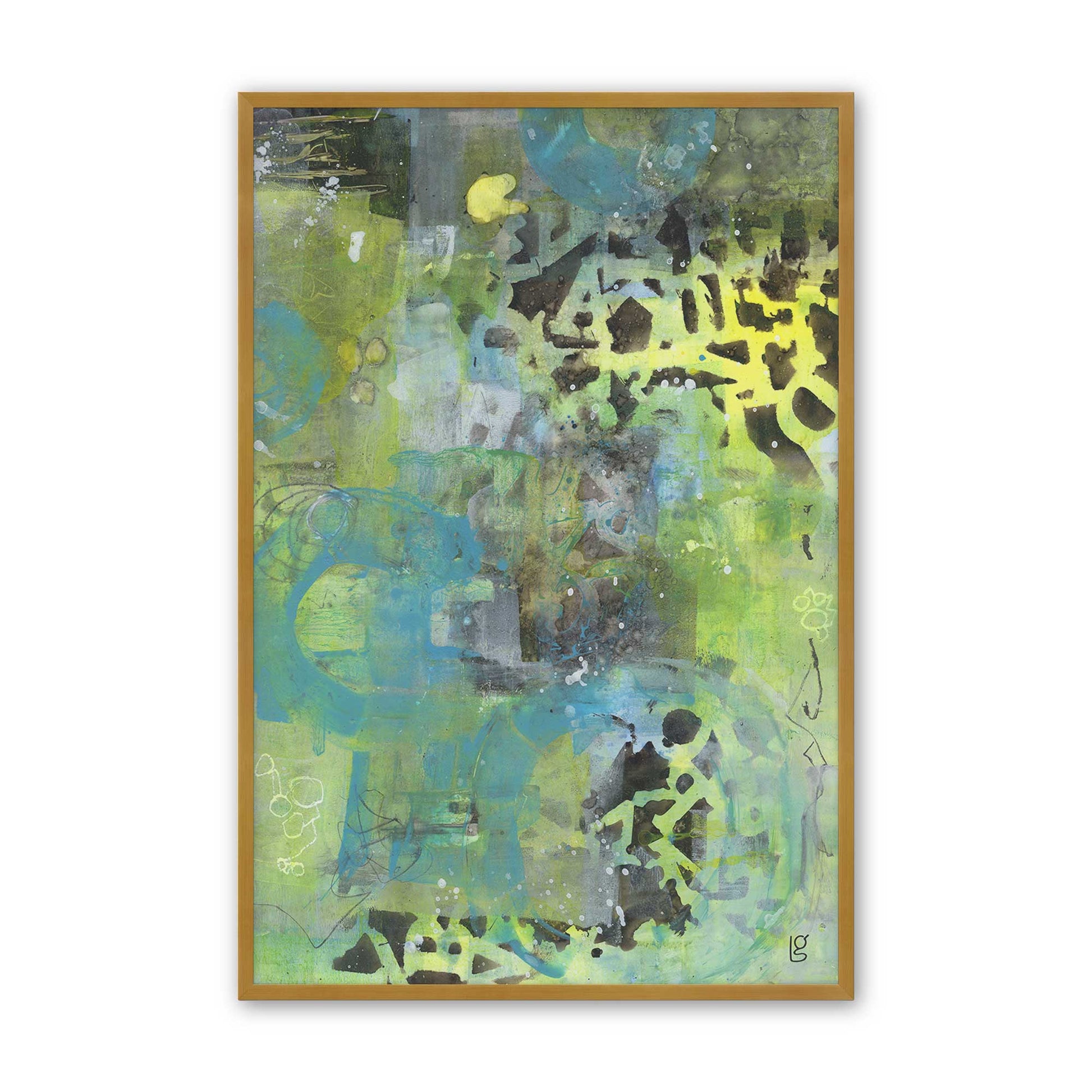 [Color:Polished Gold], Picture of art in a Polished Gold frame