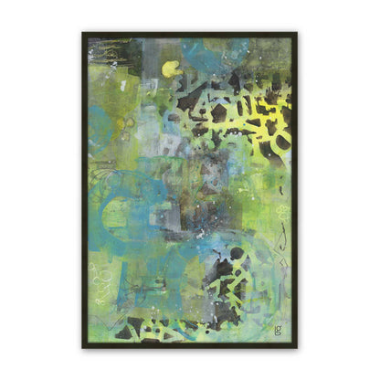 [Color:Satin Black], Picture of art in a Satin Black frame