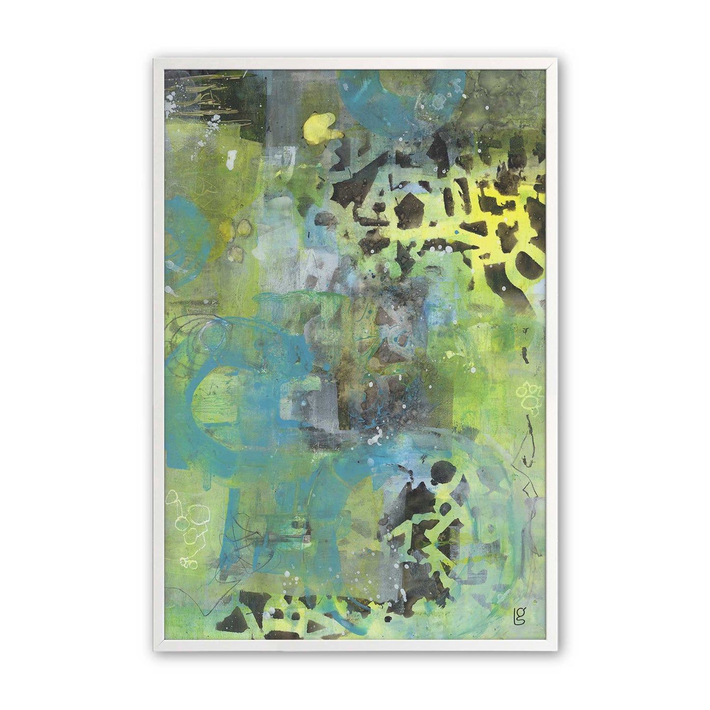 [Color:Opaque White], Picture of art in a Opaque White frame
