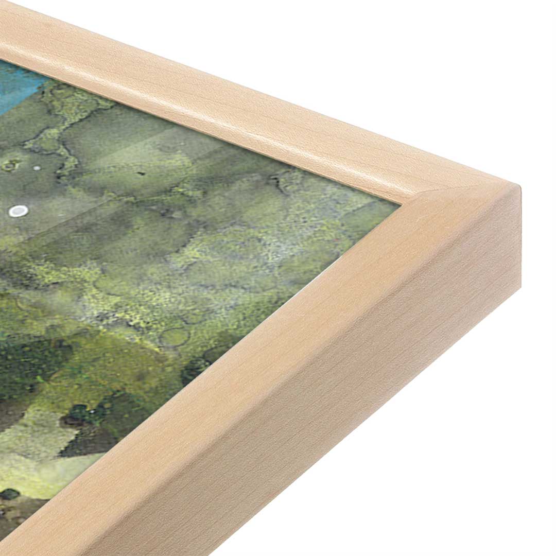 [Color:Raw Maple], Picture of art in a Raw Maple frame at an angle