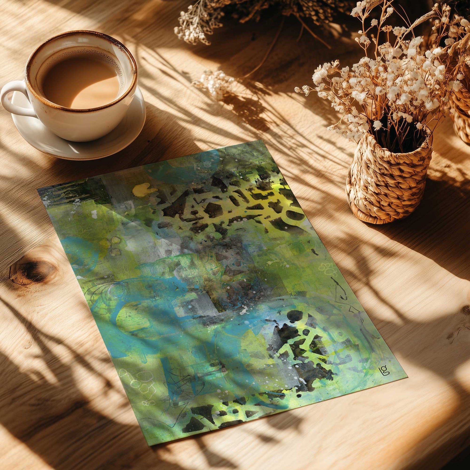[Color:Rolled Print], Picture of close up of art