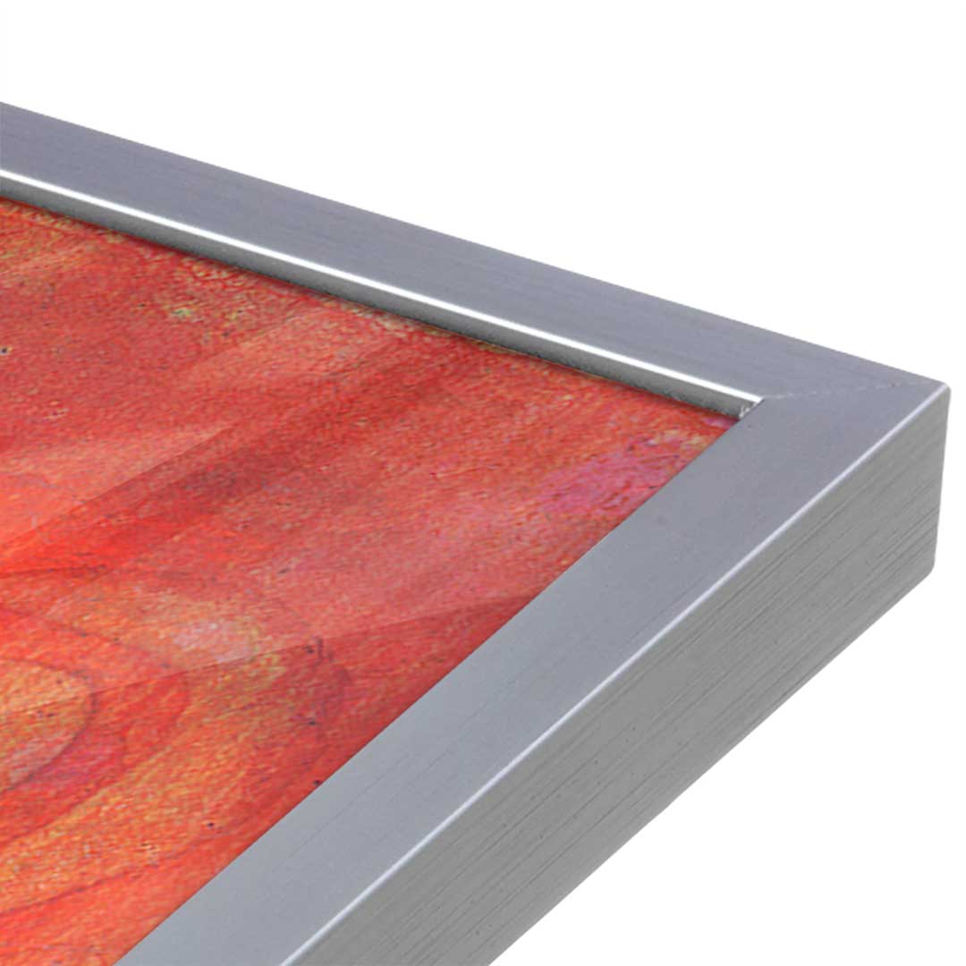 [Color:Polished Chrome], Picture of art in a Polished Chrome frame at an angle