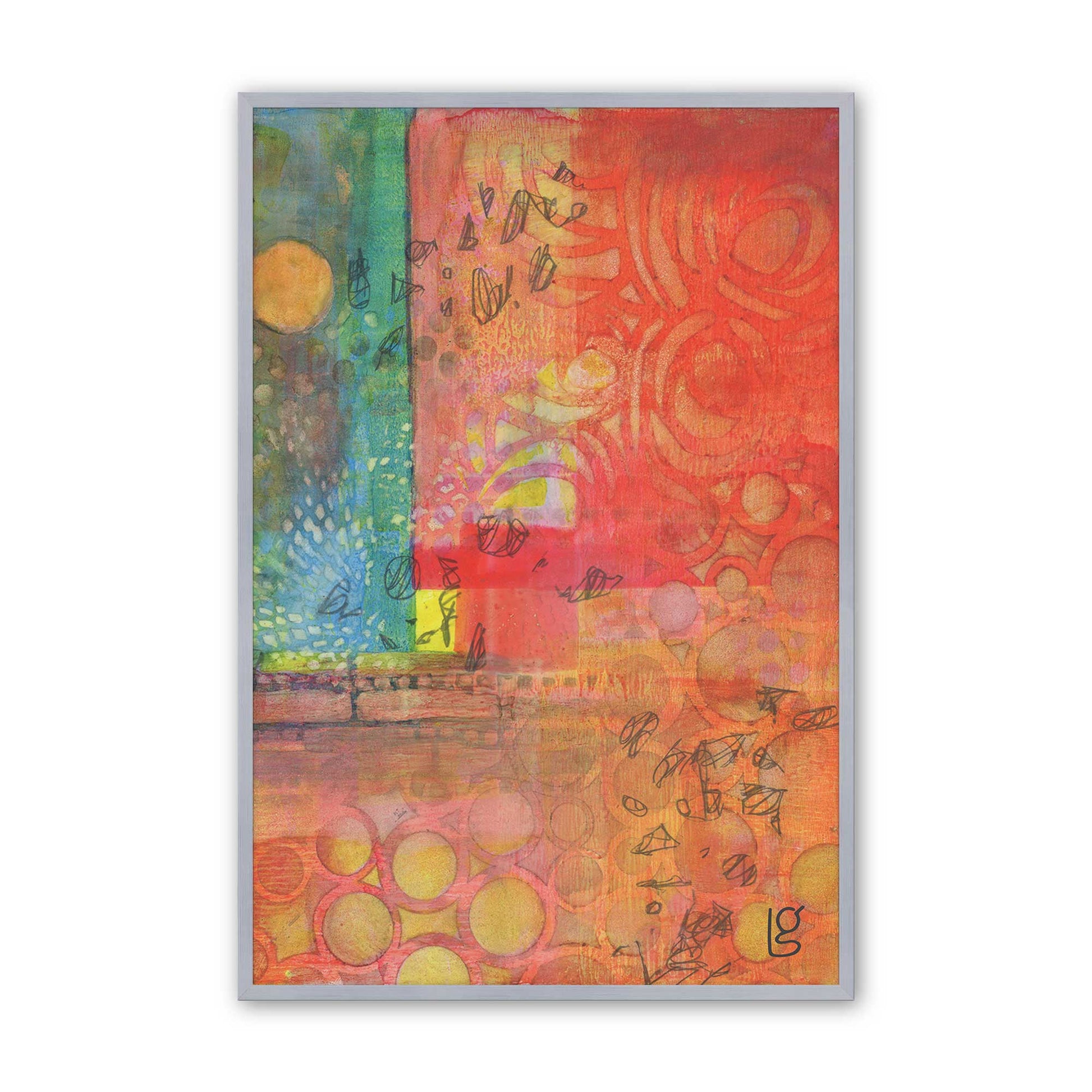 [Color:Polished Chrome], Picture of art in a Polished Chrome frame