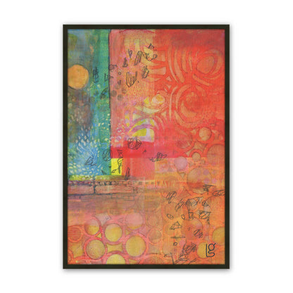 [Color:Satin Black], Picture of art in a Satin Black frame