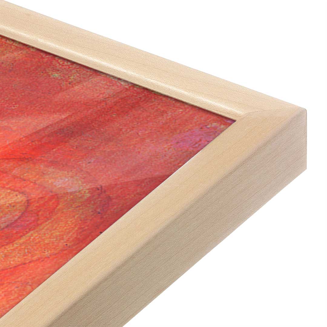[Color:Raw Maple], Picture of art in a Raw Maple frame at an angle