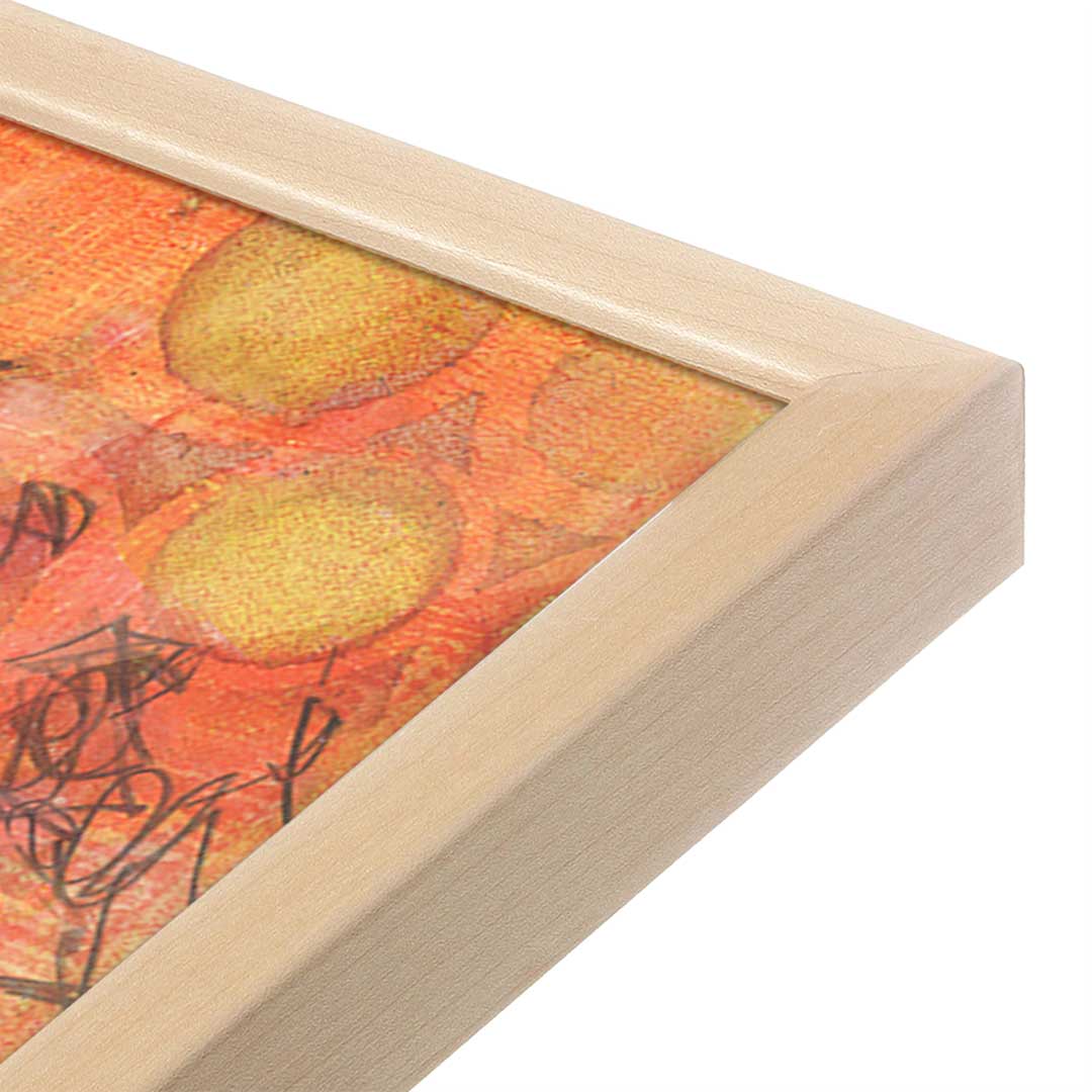 [Color:Raw Maple], Picture of art in a Raw Maple frame at an angle