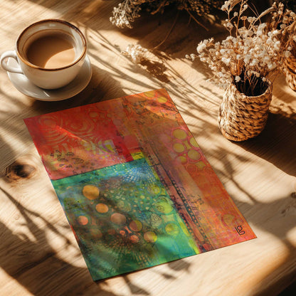 [Color:Rolled Print], Picture of close up of art
