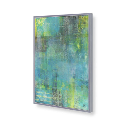[Color:Polished Chrome], Picture of art in a Polished Chrome frame of the corner