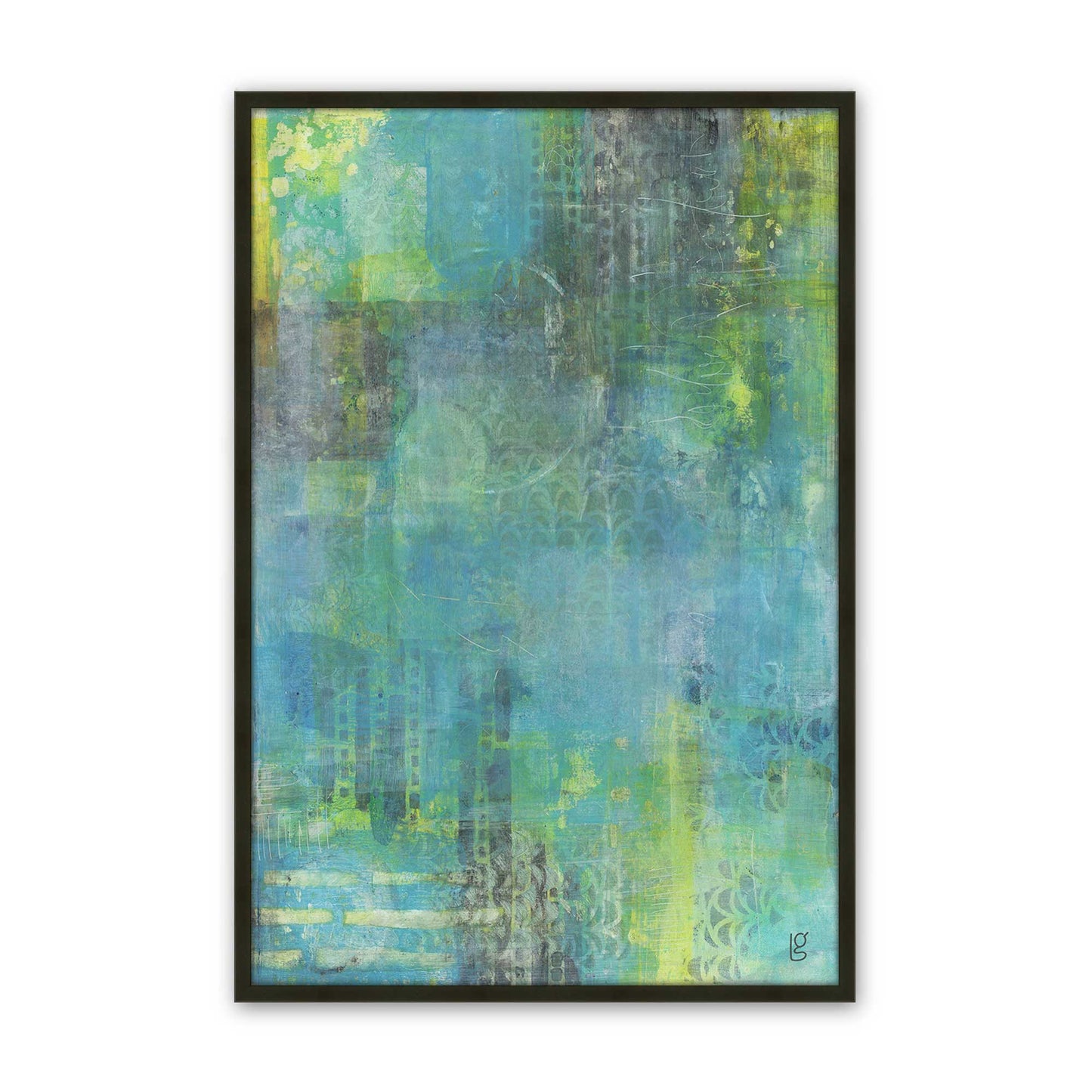 [Color:Satin Black], Picture of art in a Satin Black frame