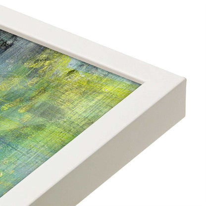 [Color:Opaque White], Picture of art in a Opaque White frame at an angle