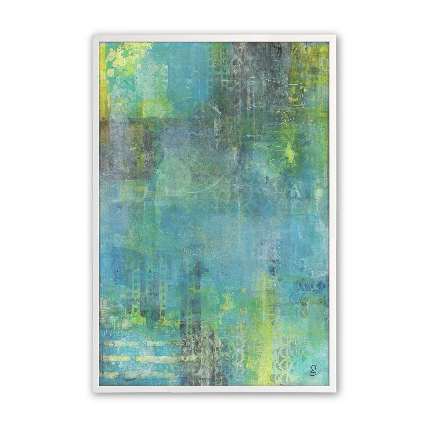 [Color:Opaque White], Picture of art in a Opaque White frame