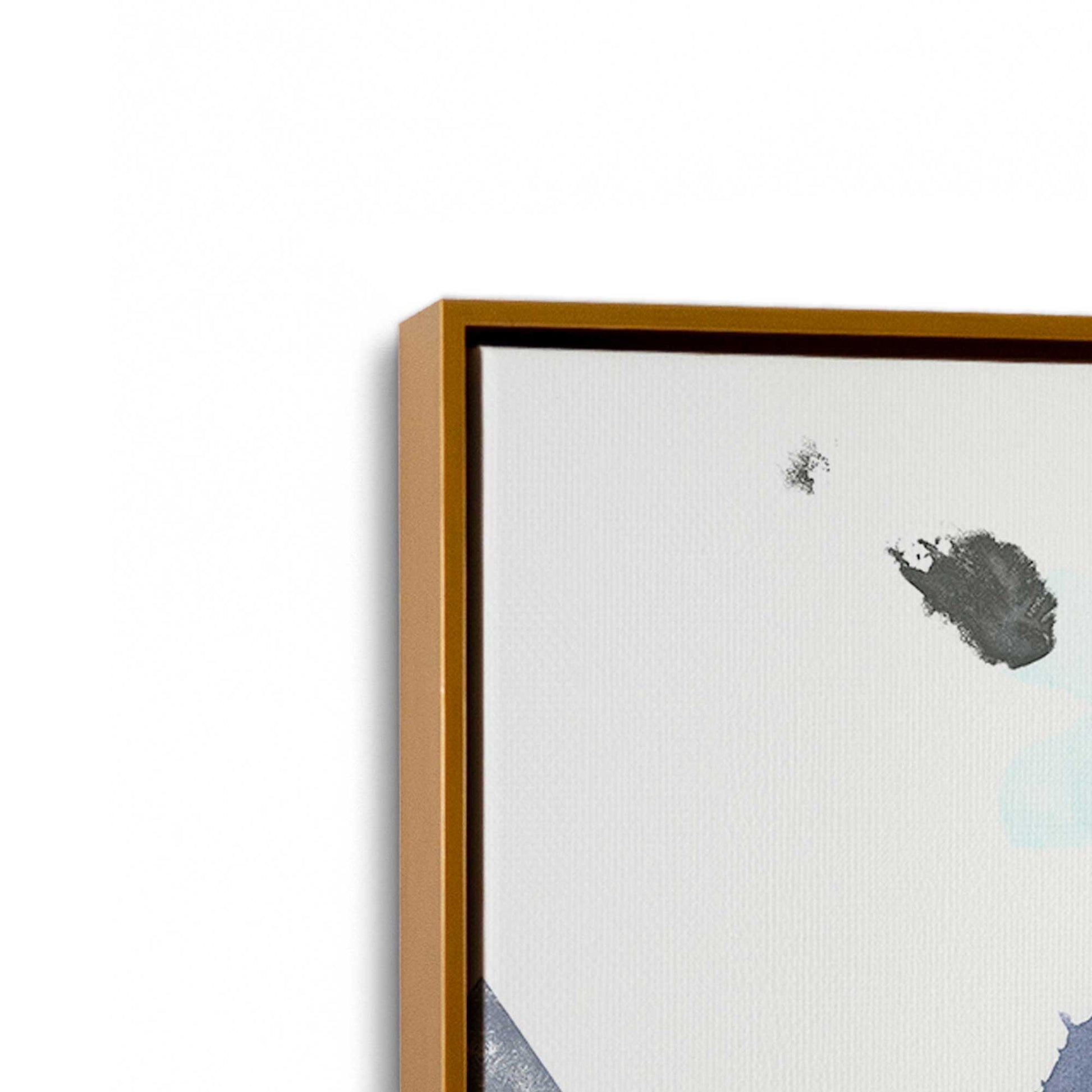 [Color:Polished Gold], Picture of art in a Polished Gold frame at an angle