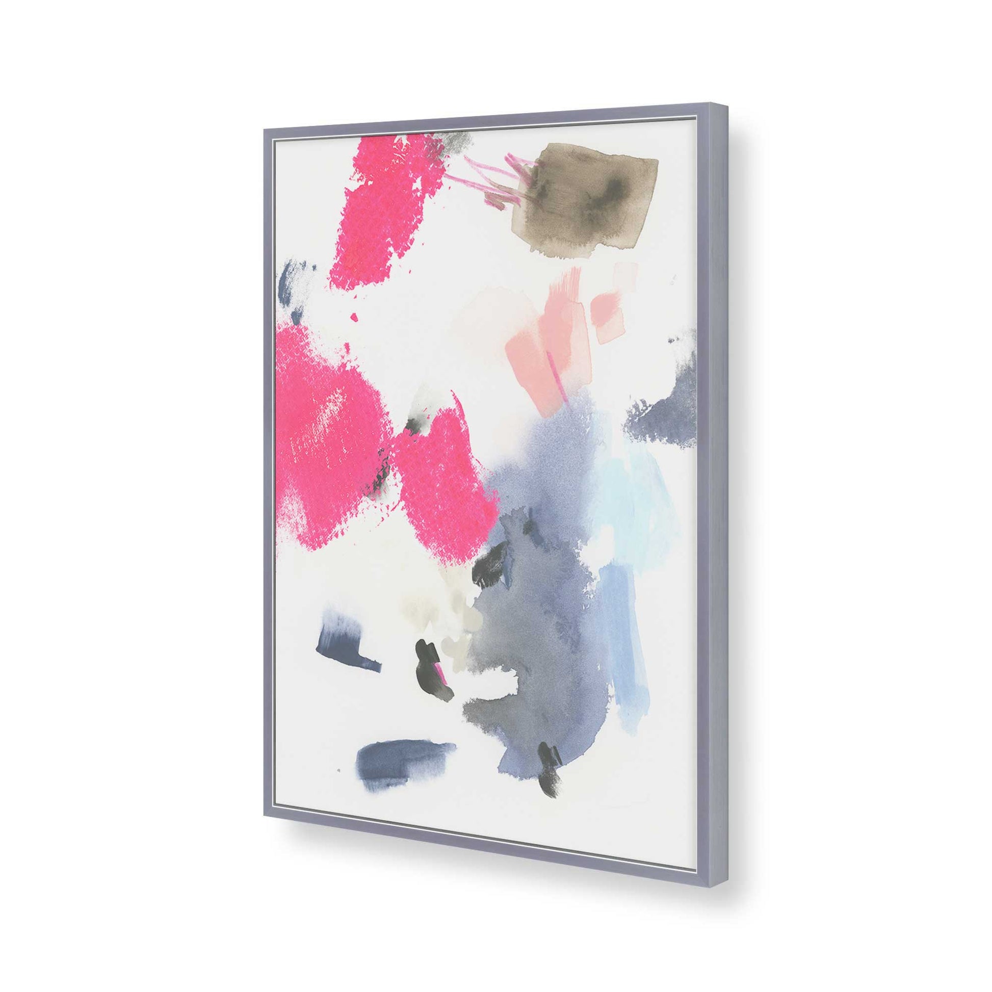 [Color:Polished Chrome], Picture of art in a Polished Chrome frame of the corner