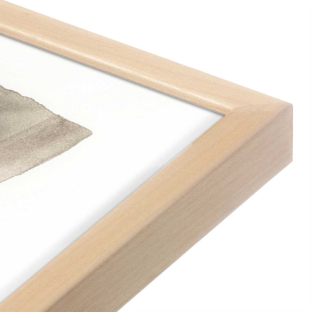 [Color:Raw Maple], Picture of art in a Raw Maple frame at an angle