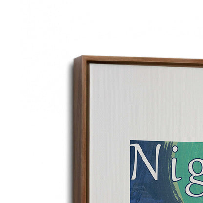 [Color:Walnut], Picture of art in a Walnut frame at an angle