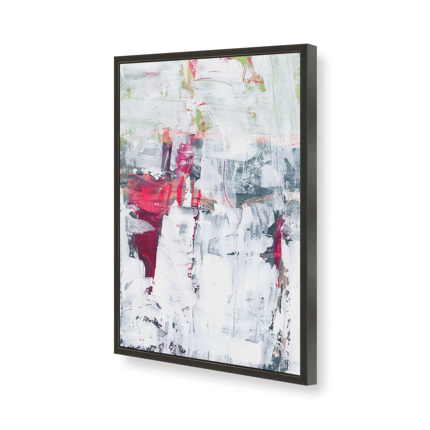 [Color:Satin Black], Picture of art in a Satin Black frame of the corner