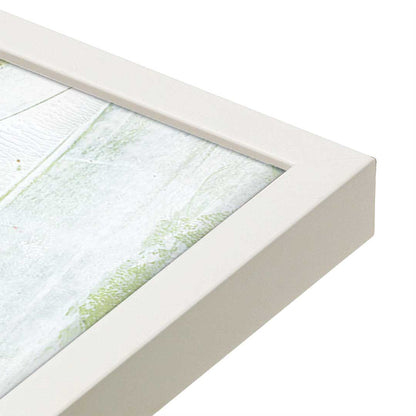 [Color:Opaque White], Picture of art in a Opaque White frame at an angle