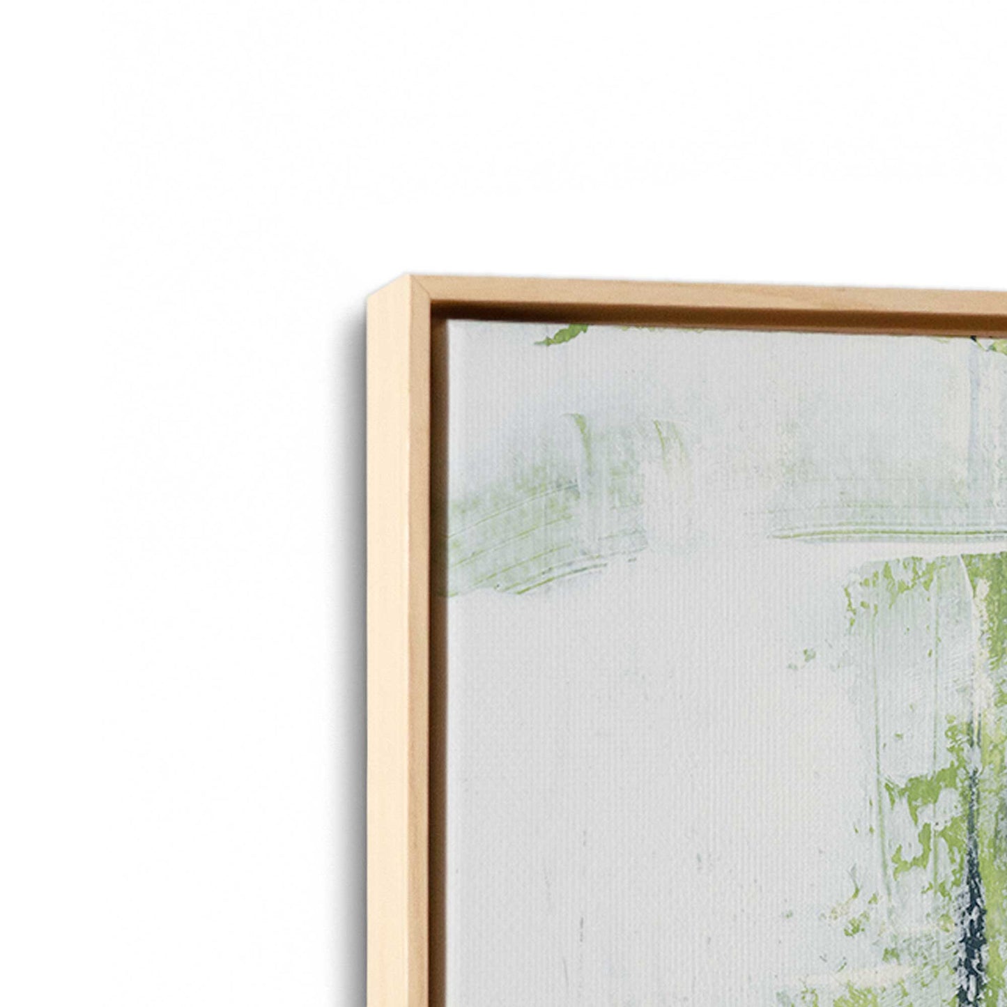 [Color:American Maple], Picture of art in a American Maple frame at an angle