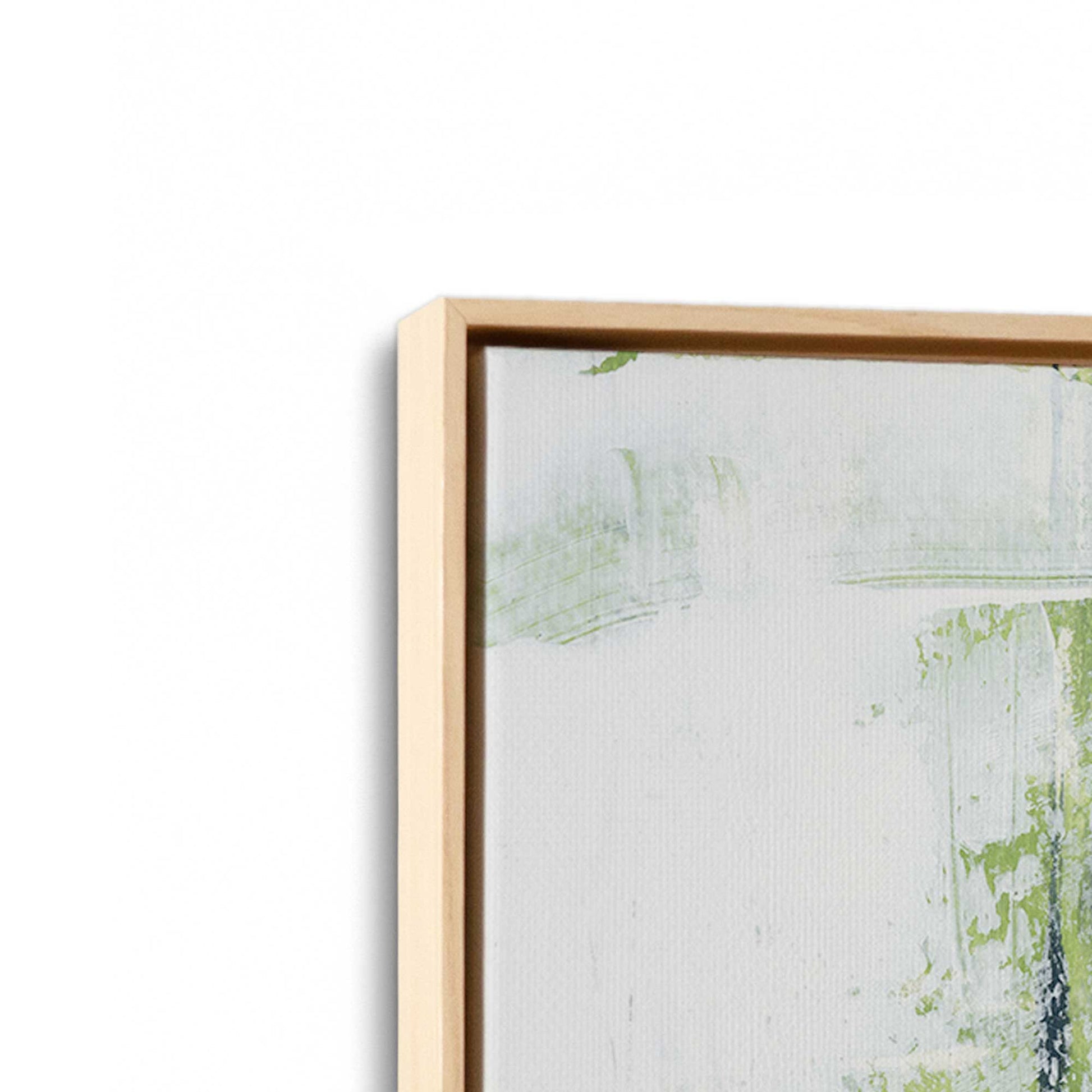 [Color:American Maple], Picture of art in a American Maple frame at an angle