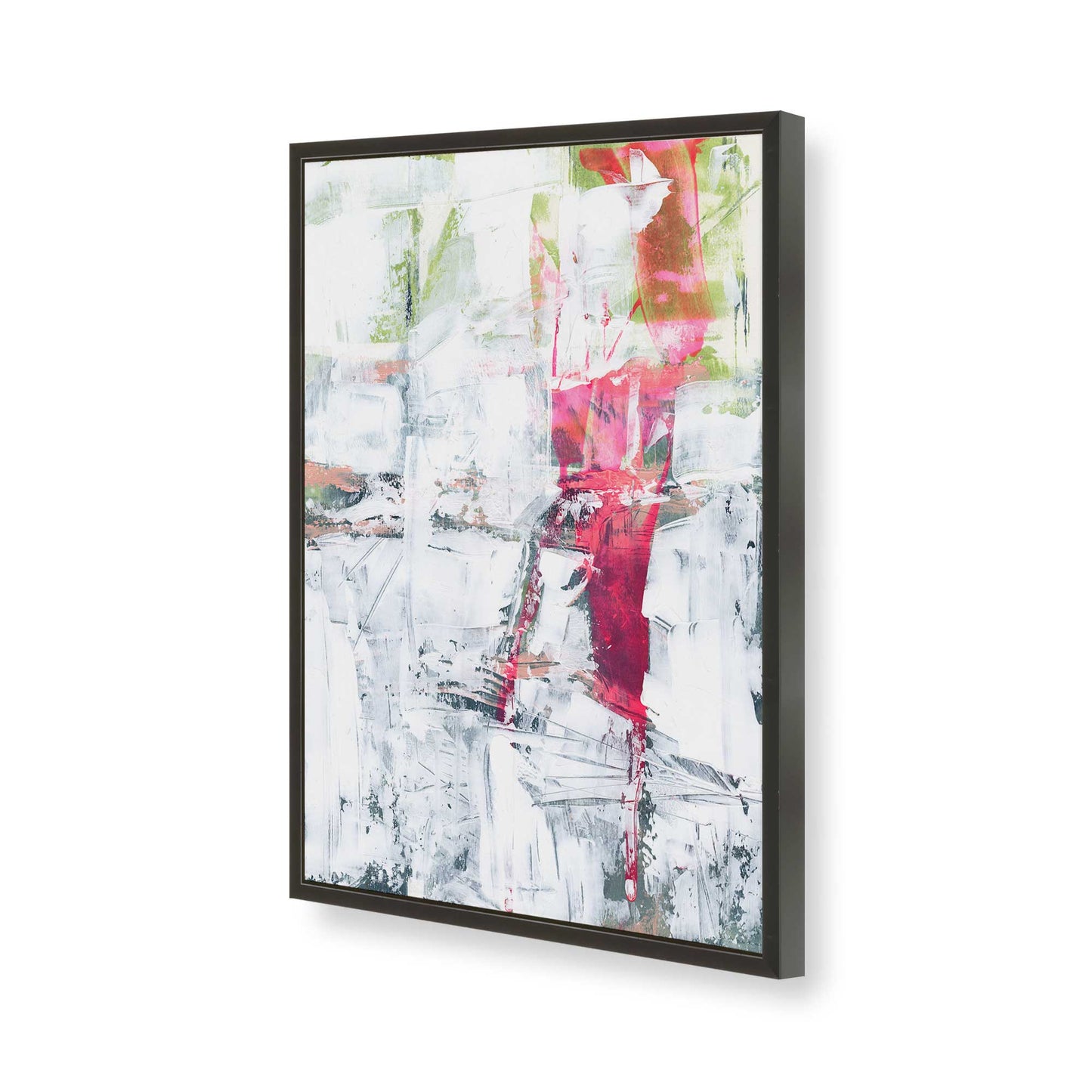 [Color:Satin Black], Picture of art in a Satin Black frame of the corner