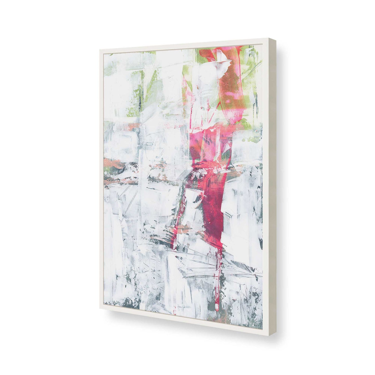 [Color:Opaque White], Picture of art in a Opaque White frame of the corner