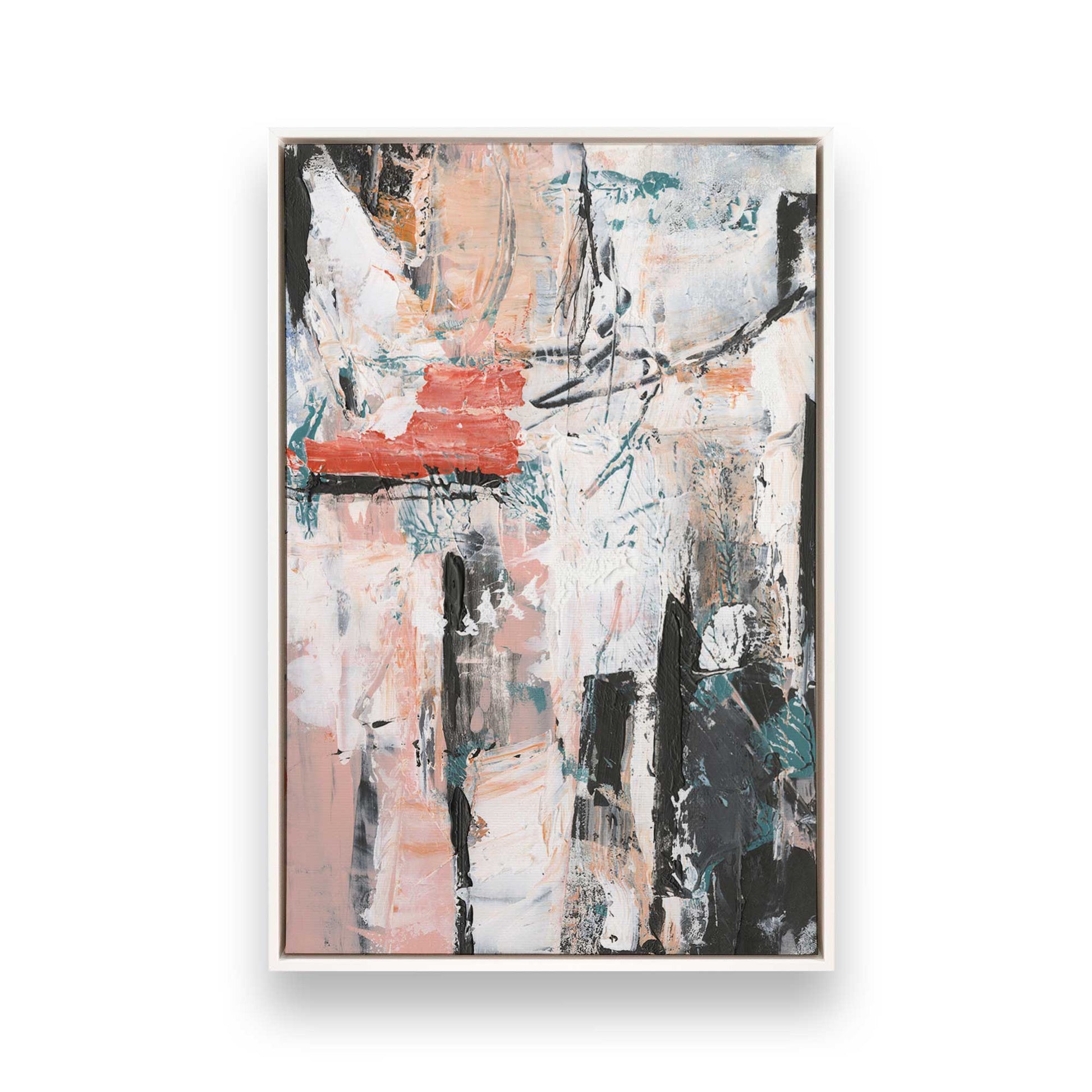 [Color:Opaque White], Picture of art in a White frame