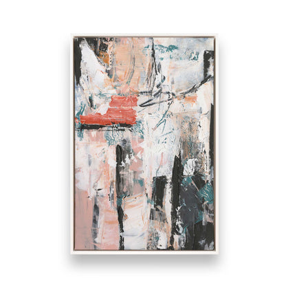 [Color:Opaque White], Picture of art in a White frame