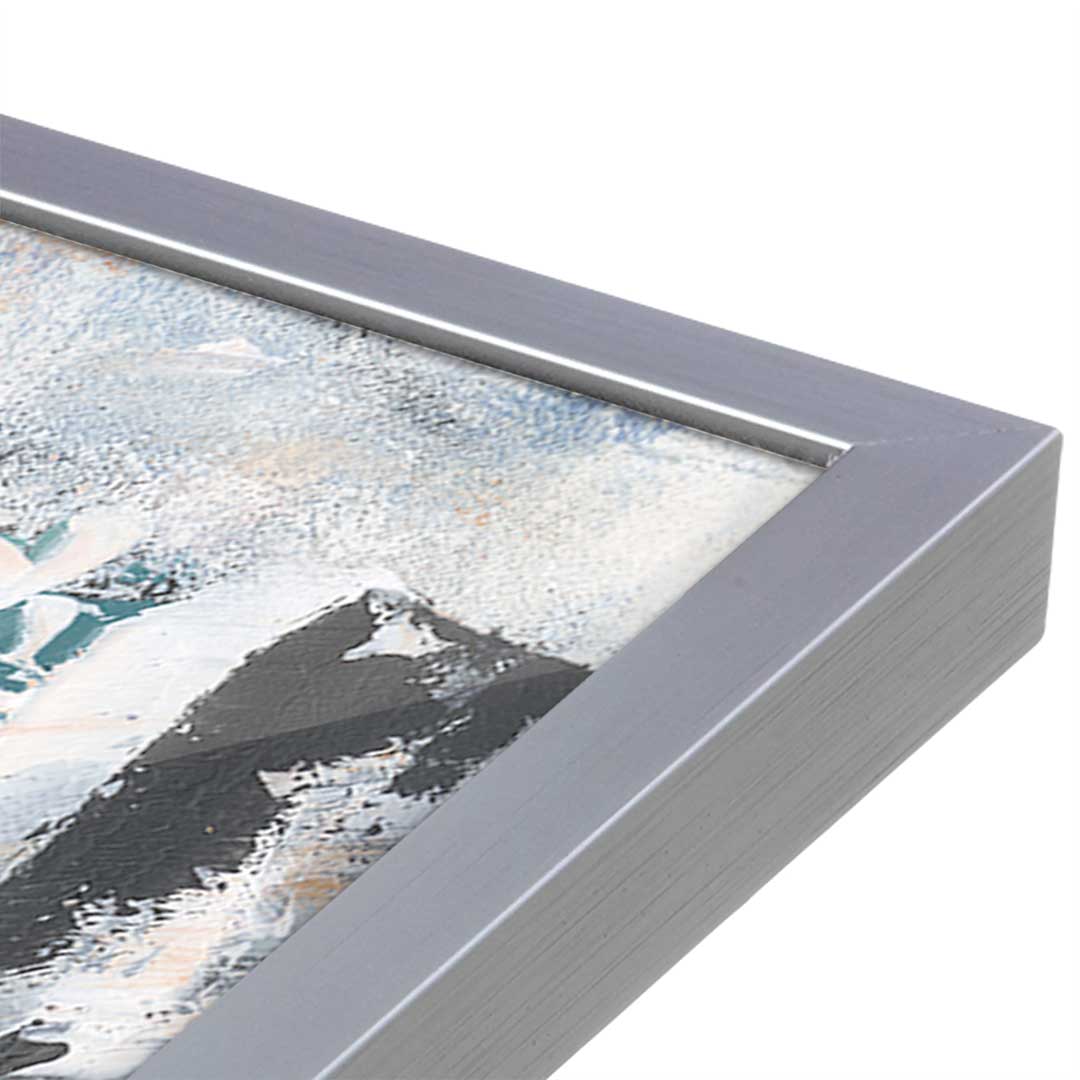 [Color:Polished Chrome], Picture of art in a Polished Chrome frame at an angle