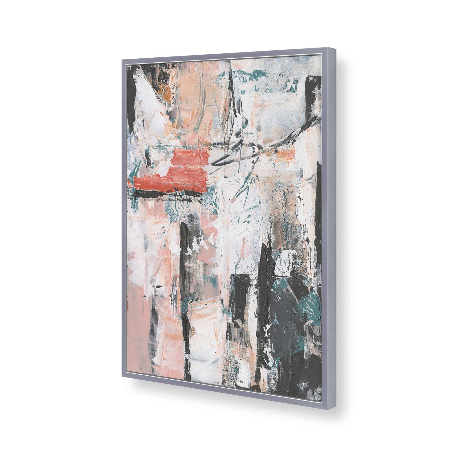 [Color:Polished Chrome], Picture of art in a Polished Chrome frame of the corner