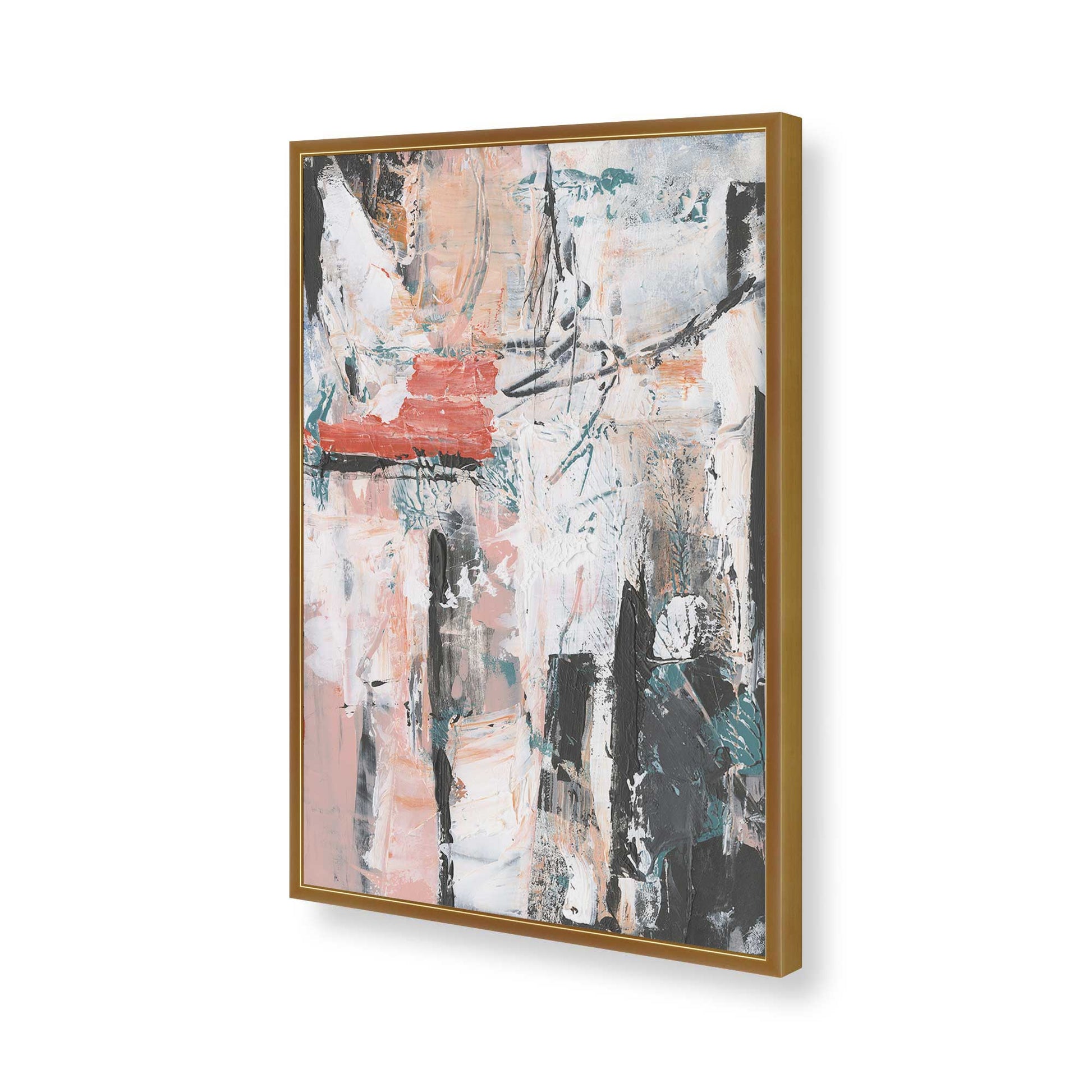 [Color:Polished Gold], Picture of art in a Polished Gold frame of the corner