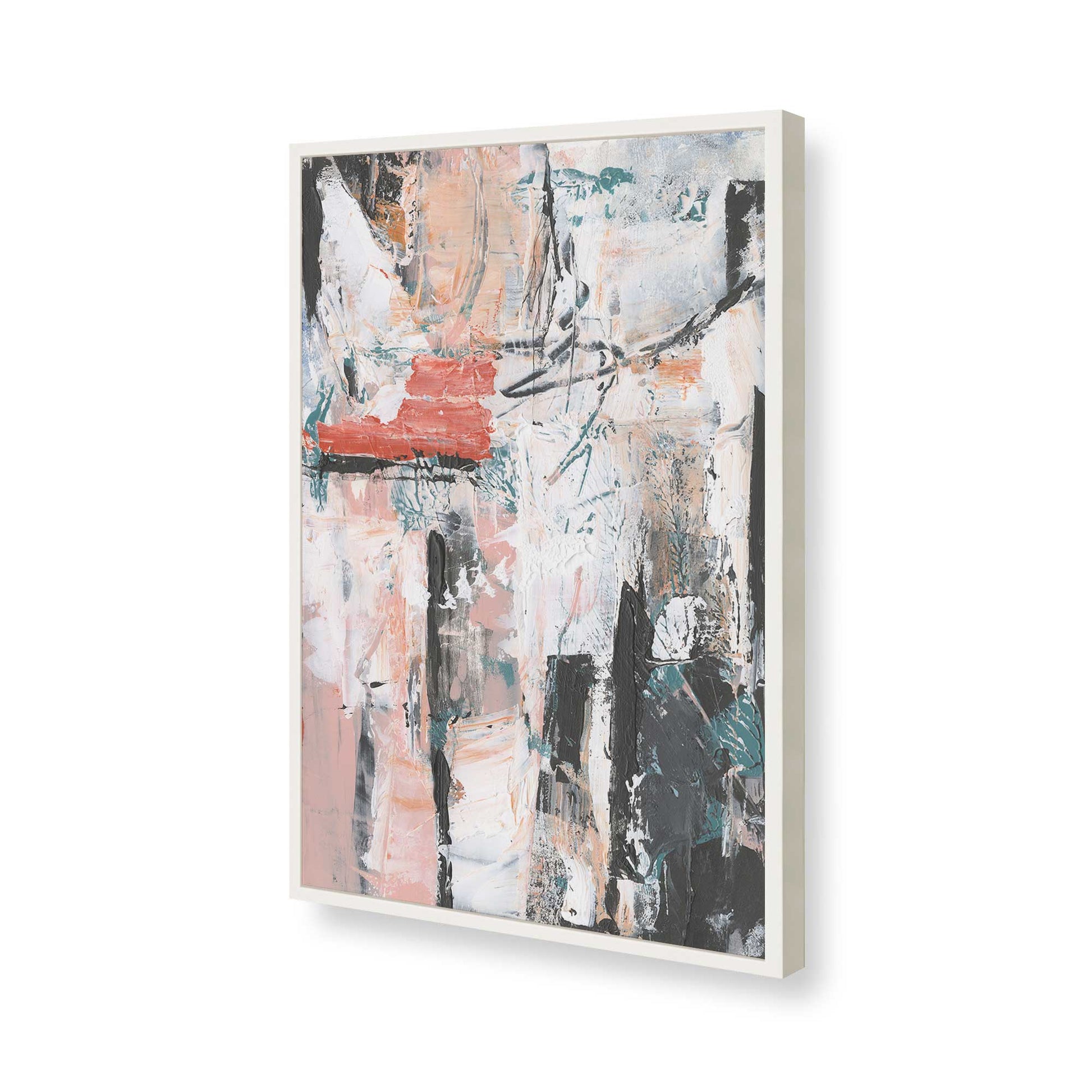 [Color:Opaque White], Picture of art in a Opaque White frame of the corner