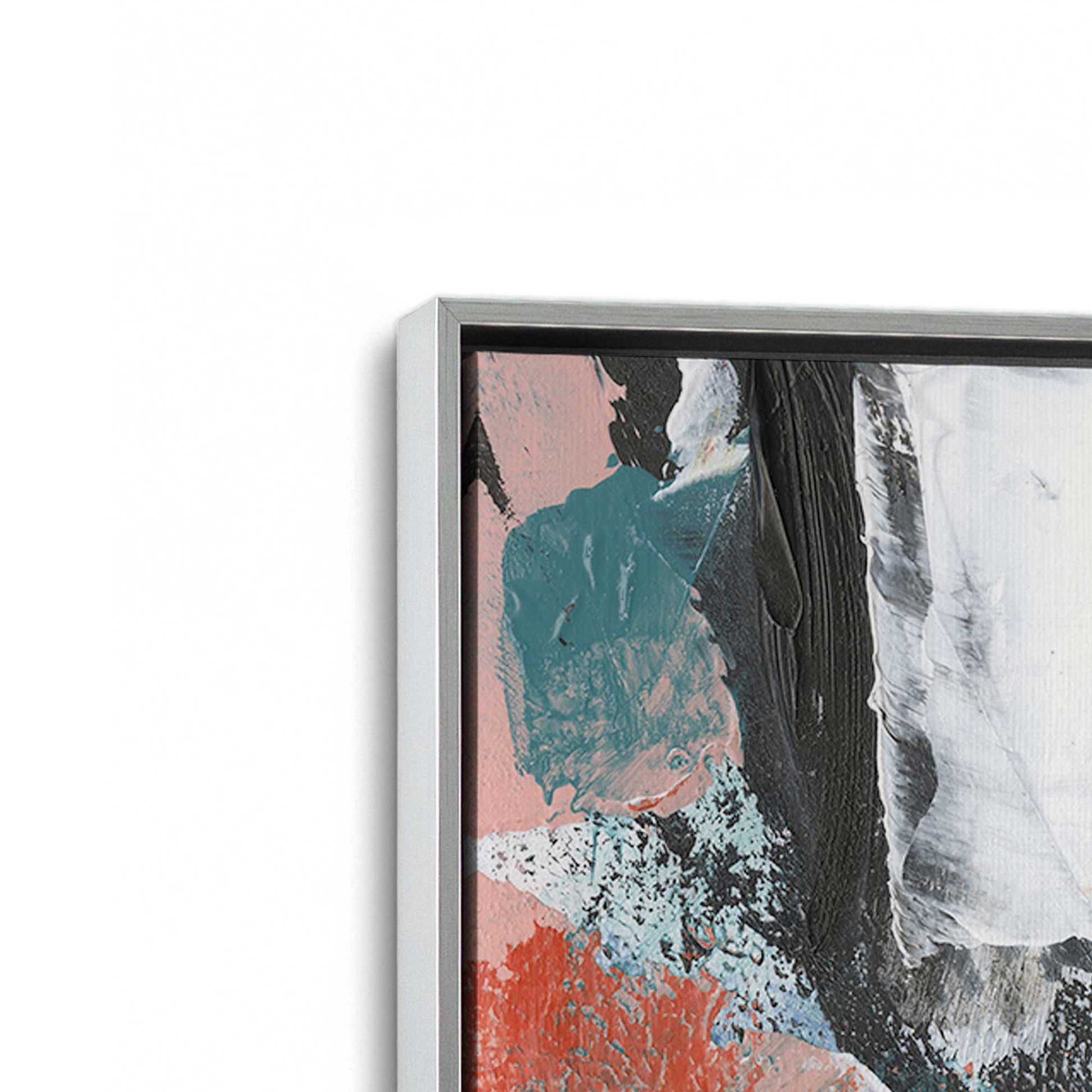 [Color:Polished Chrome], Picture of art in a Polished Chrome frame at an angle