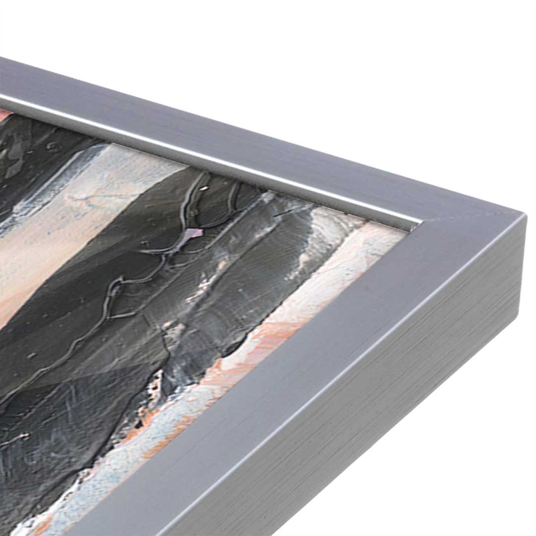[Color:Polished Chrome], Picture of art in a Polished Chrome frame at an angle
