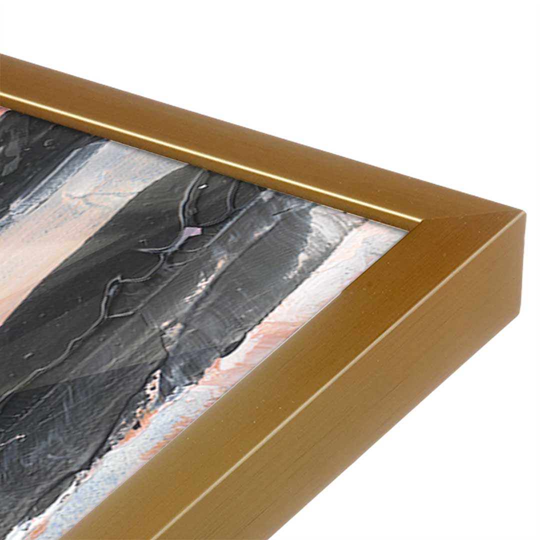 [Color:Polished Gold], Picture of art in a Polished Gold frame at an angle