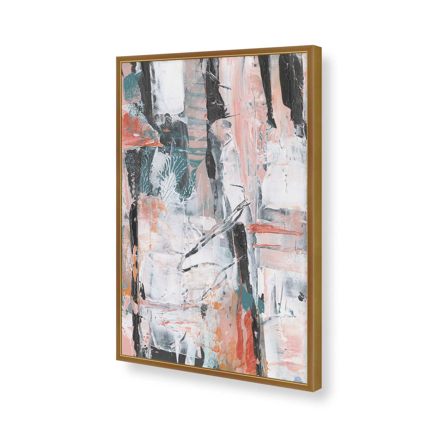 [Color:Polished Gold], Picture of art in a Polished Gold frame of the corner