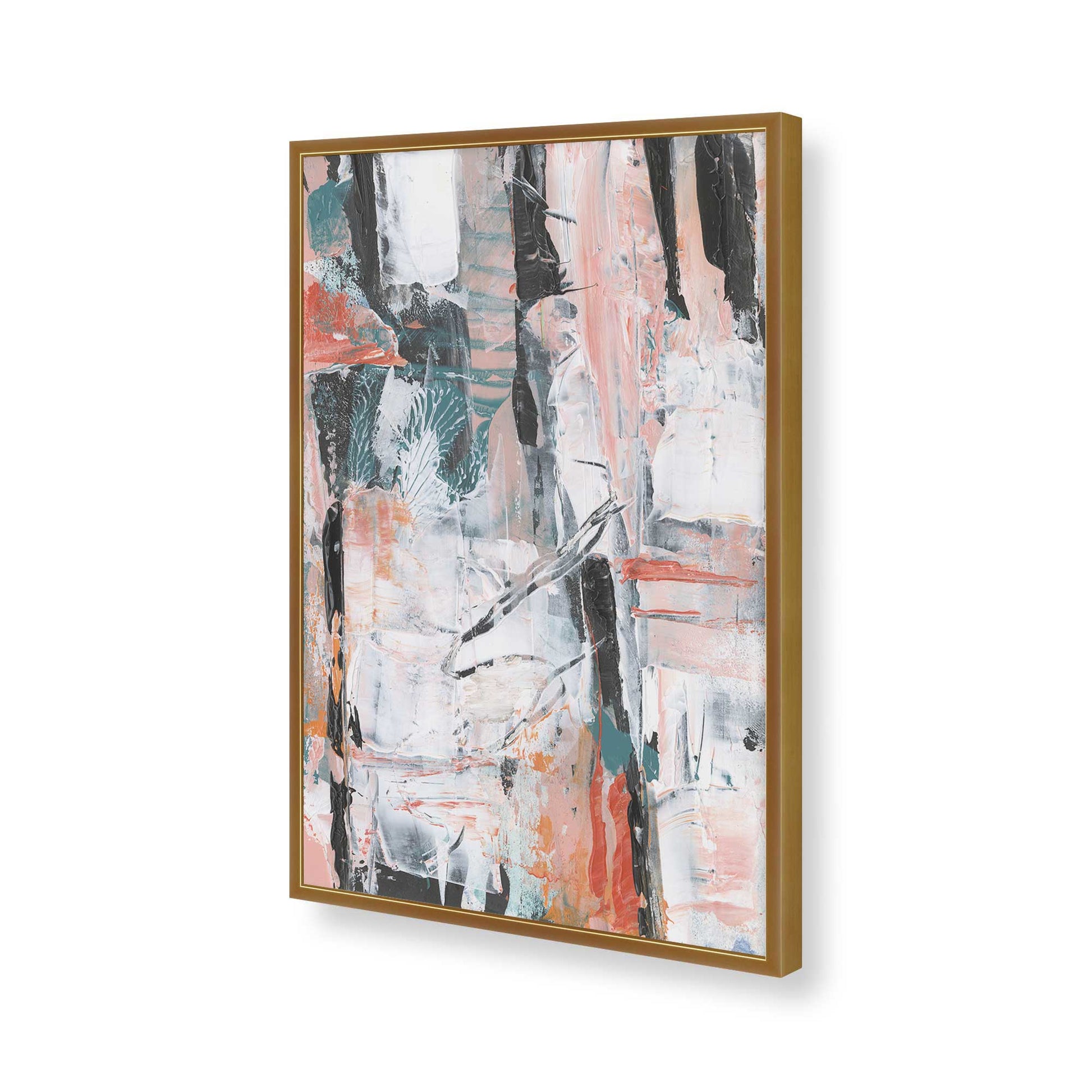 [Color:Polished Gold], Picture of art in a Polished Gold frame of the corner