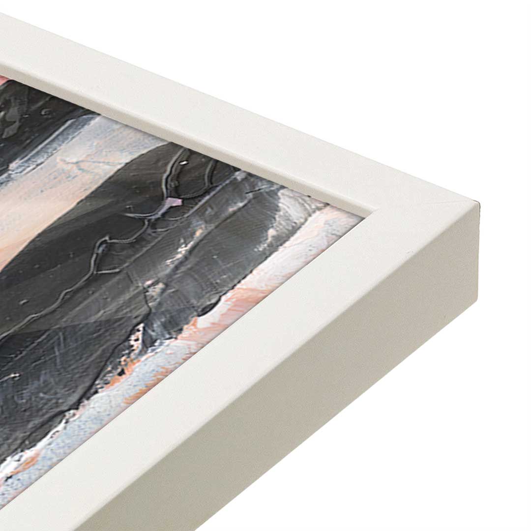 [Color:Opaque White], Picture of art in a Opaque White frame at an angle