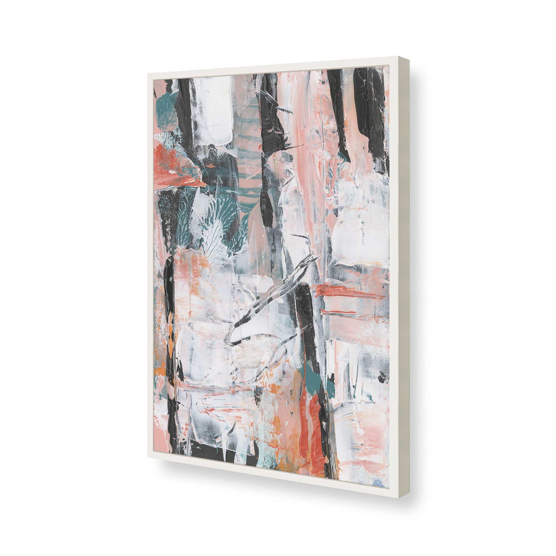 [Color:Opaque White], Picture of art in a Opaque White frame of the corner