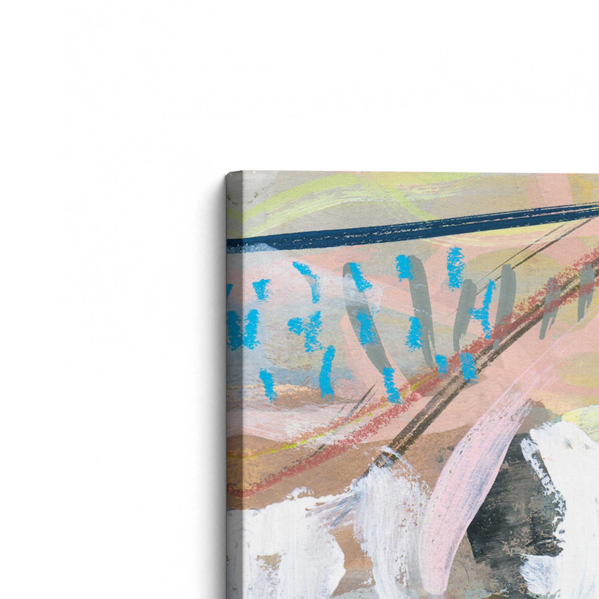 [Color:Stretched Canvas], Picture of the corner of the art