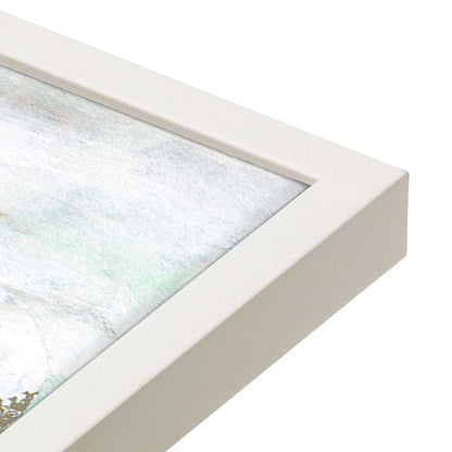 [Color:Opaque White], Picture of art in a Opaque White frame at an angle