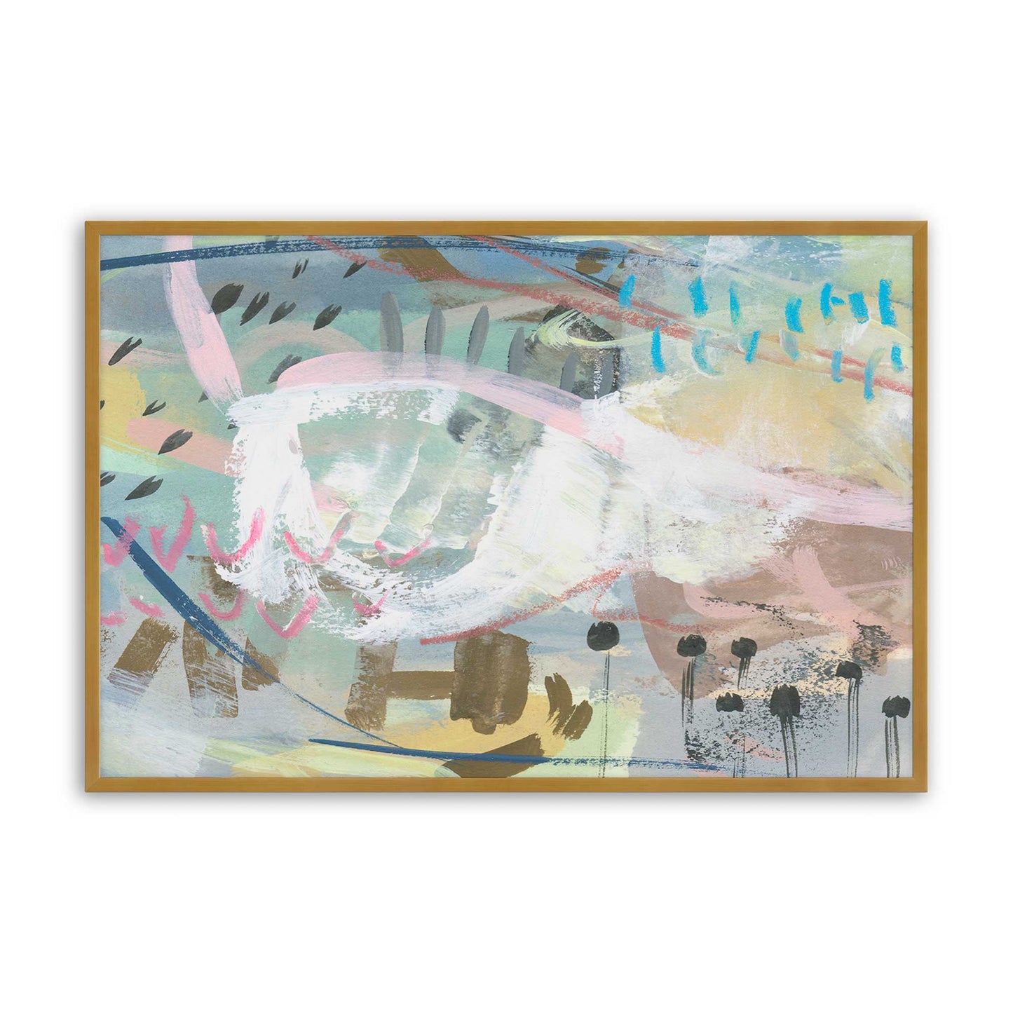 [Color:Polished Gold], Picture of art in a Polished Gold frame