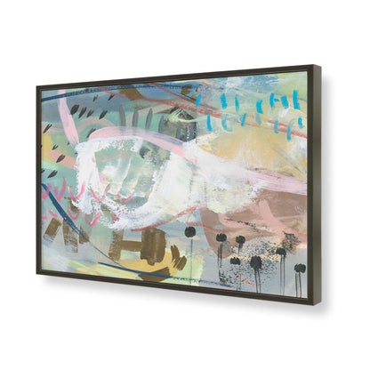 [Color:Satin Black], Picture of art in a Satin Black frame of the corner