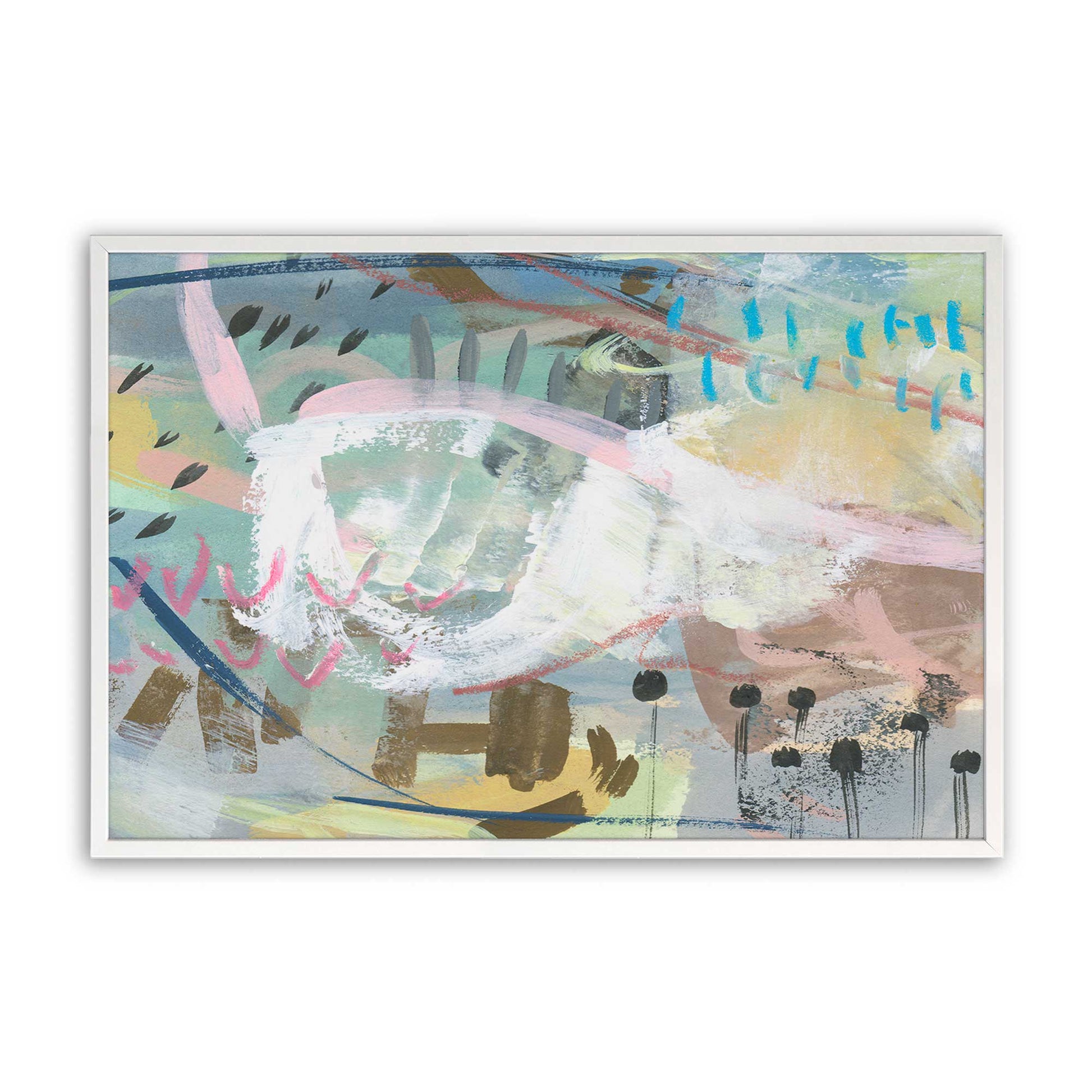 [Color:Opaque White], Picture of art in a Opaque White frame
