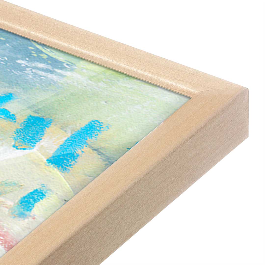 [Color:Raw Maple], Picture of art in a Raw Maple frame at an angle