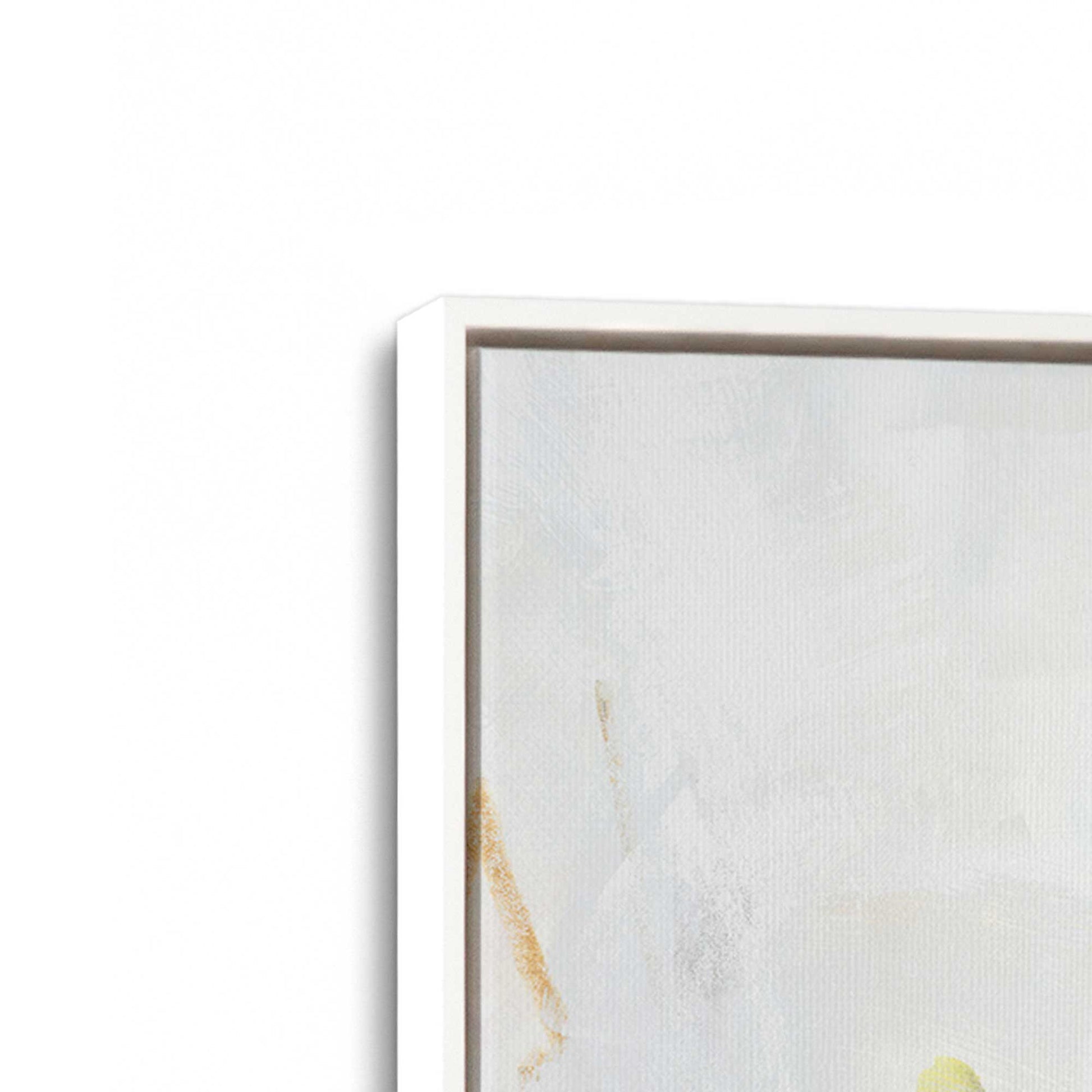 [Color:Opaque White], Picture of art in a White frame at an angle