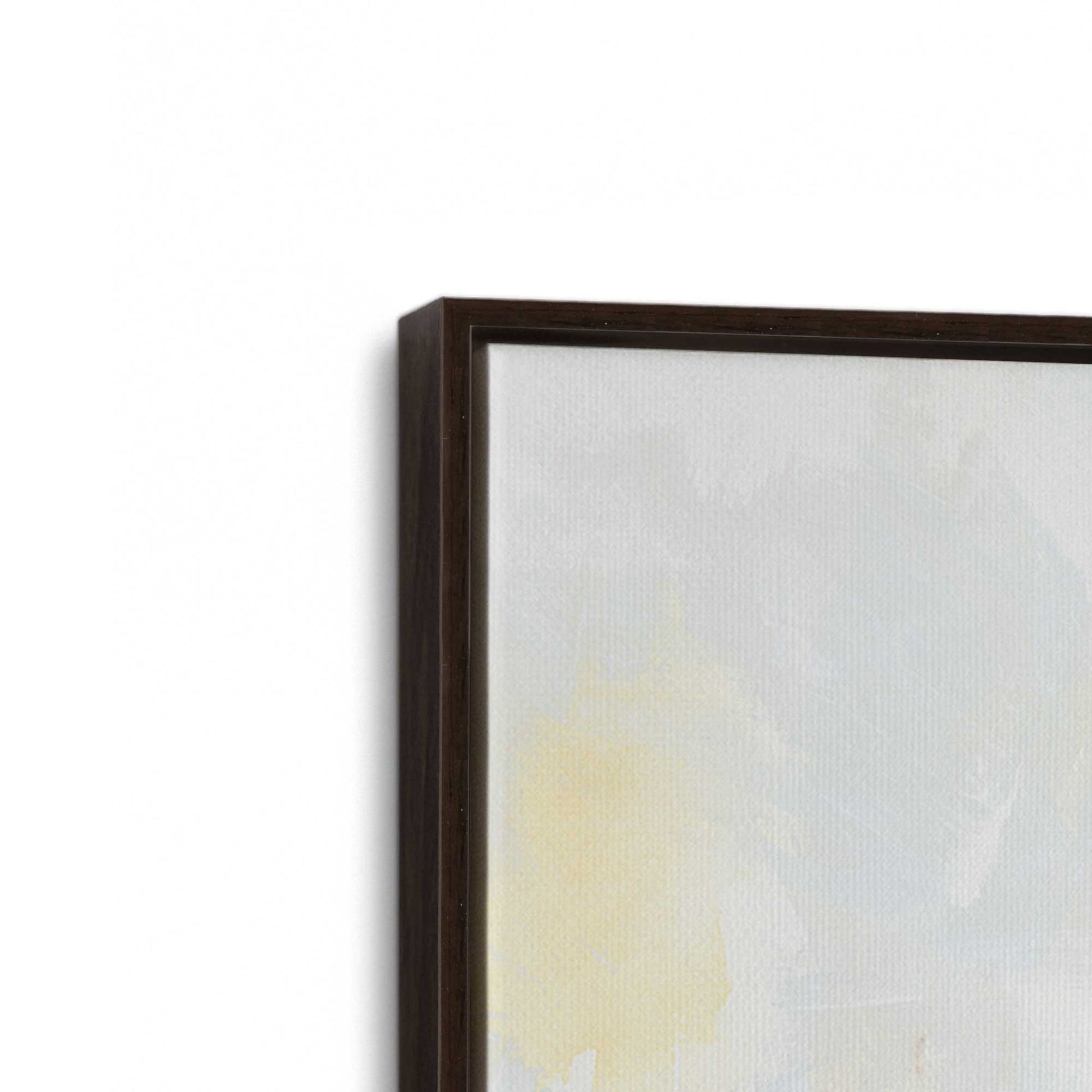 [Color:Espresso], Picture of art in a Espresso frame at an angle