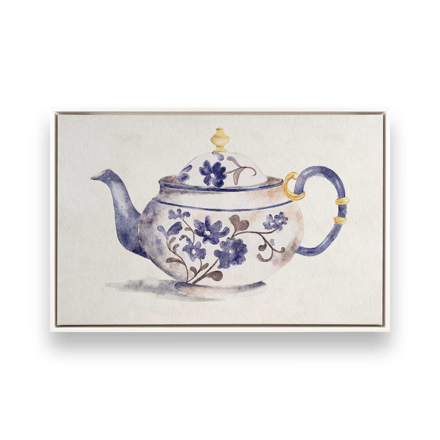 [Color:Opaque White], Picture of art in a White frame