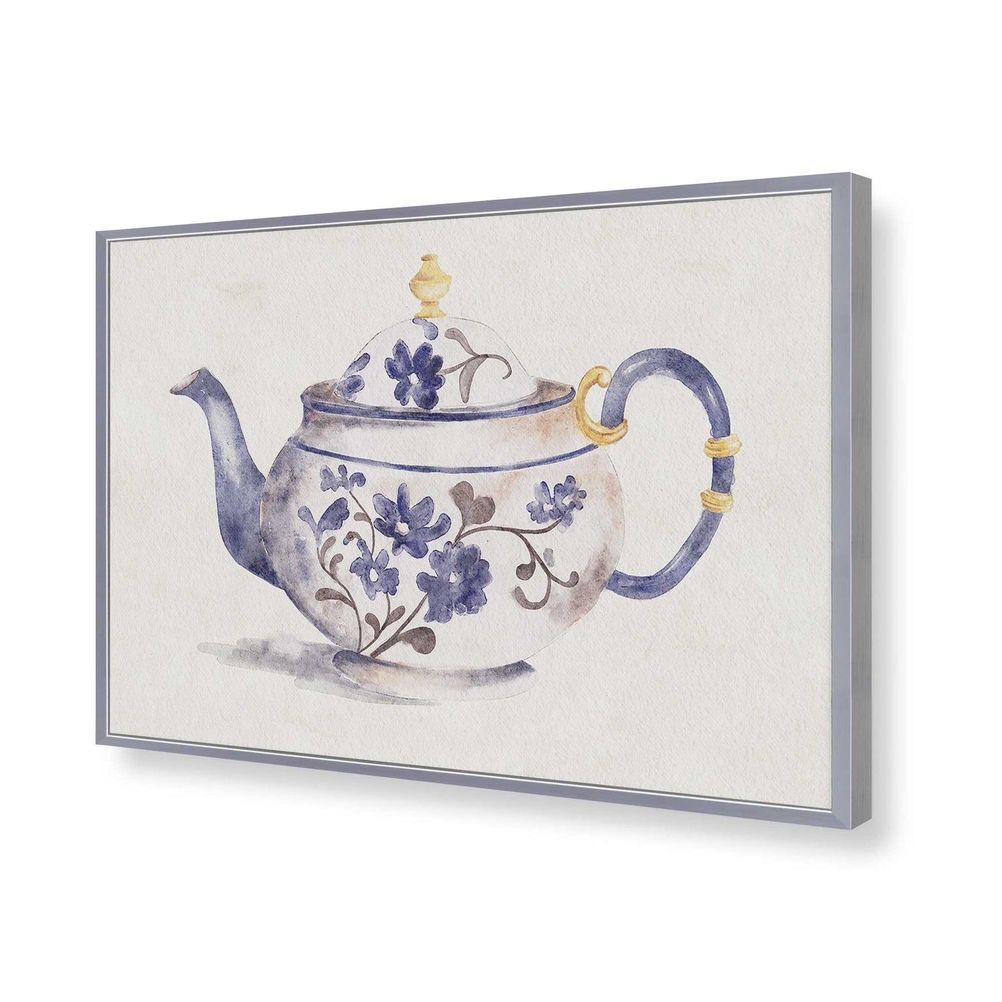 [Color:Polished Chrome], Picture of art in a Polished Chrome frame of the corner