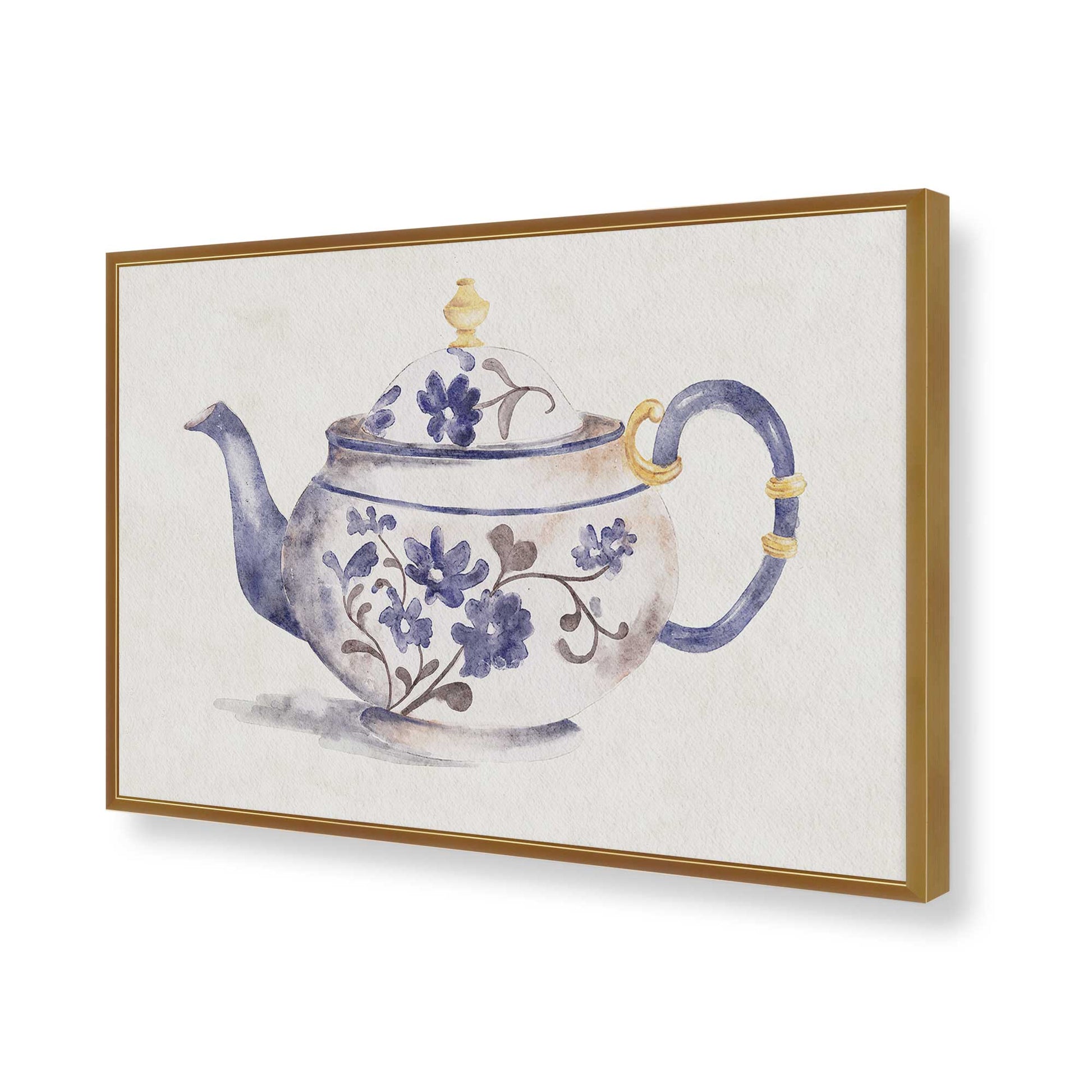 [Color:Polished Gold], Picture of art in a Polished Gold frame of the corner